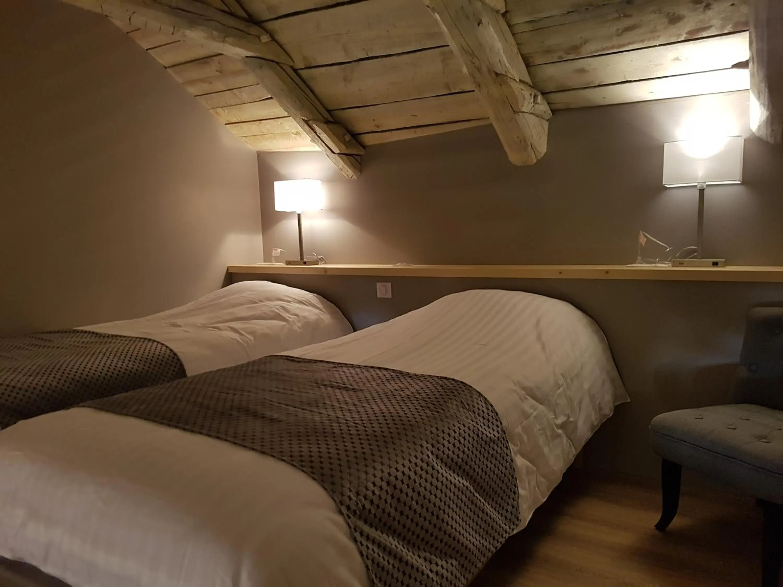 Bedroom, Bed in Logis SPA Hotel Restaurant De La Poste Bedroom, Bed in Logis SPA Hotel Restaurant De La Poste