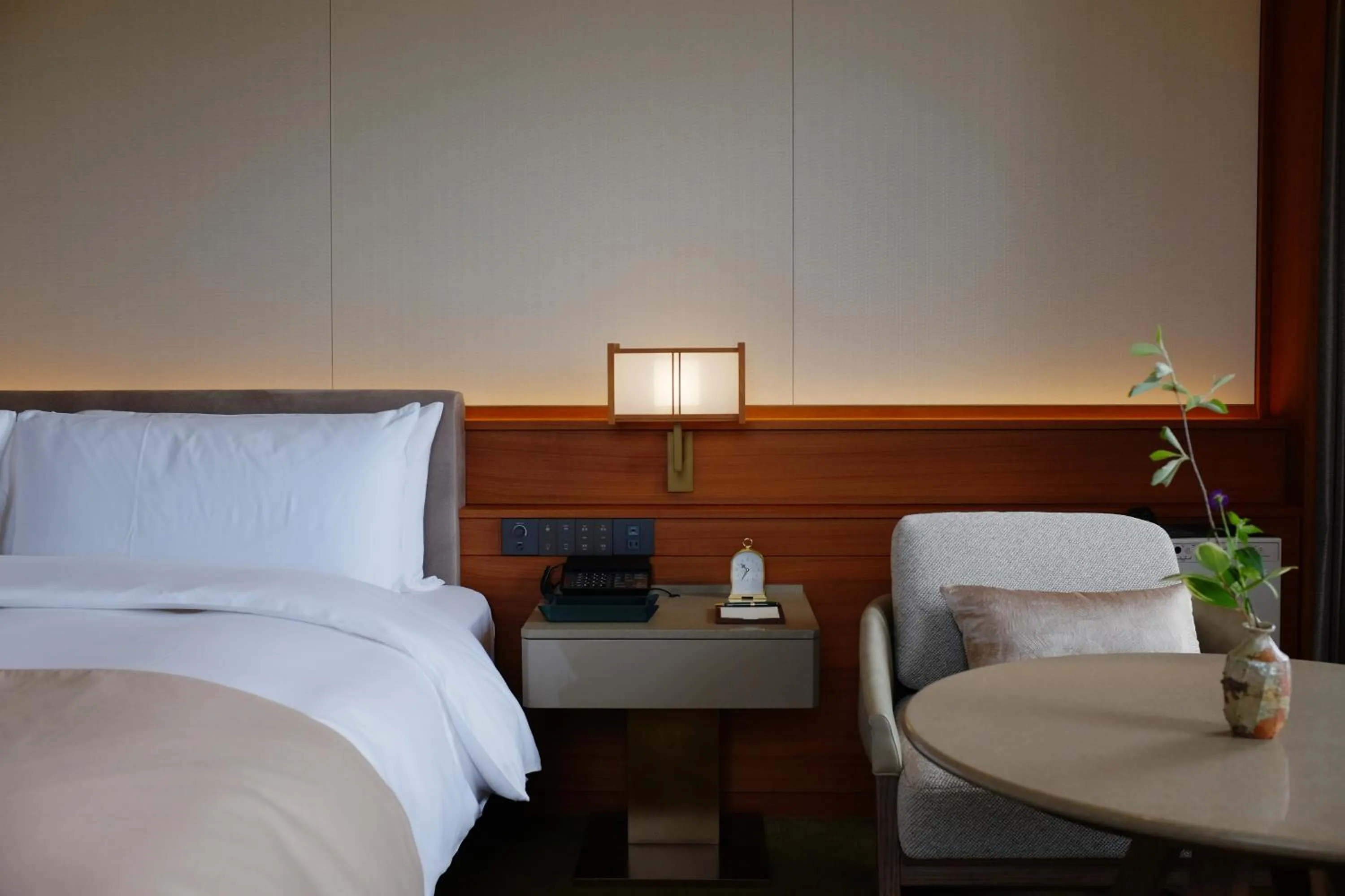 Bed in Imperial Hotel, Kyoto