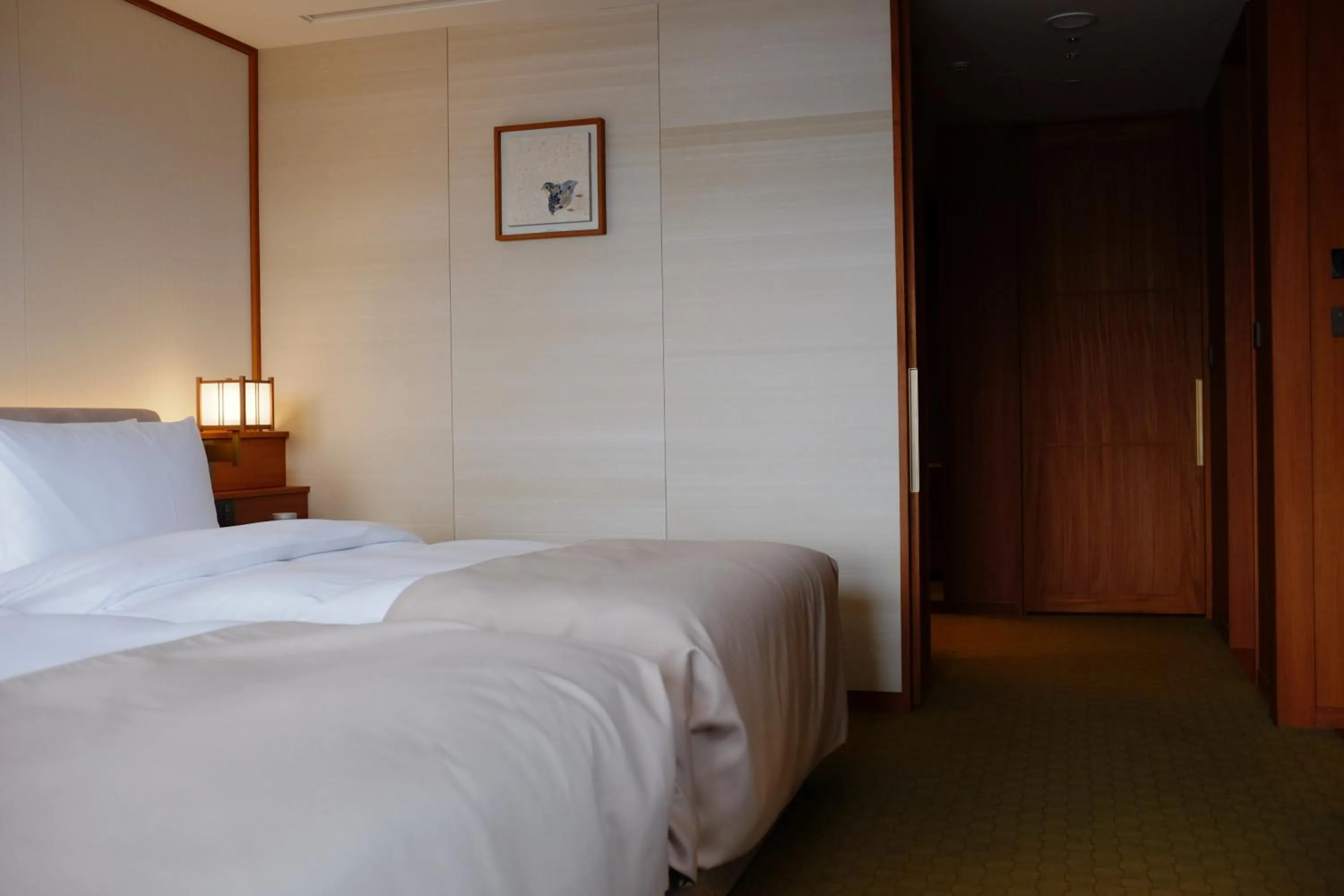 Bed in Imperial Hotel, Kyoto