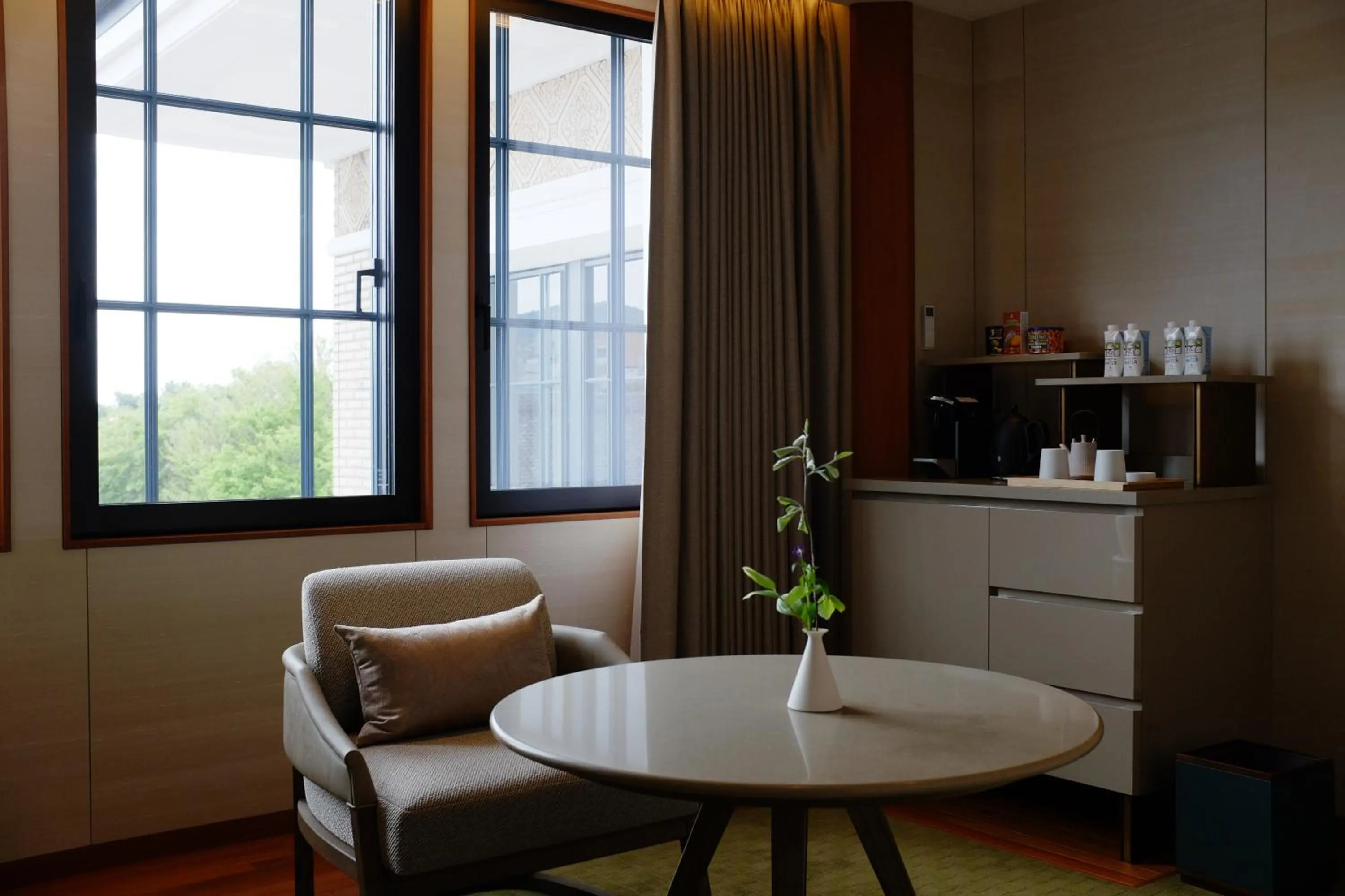 Dining area in Imperial Hotel, Kyoto