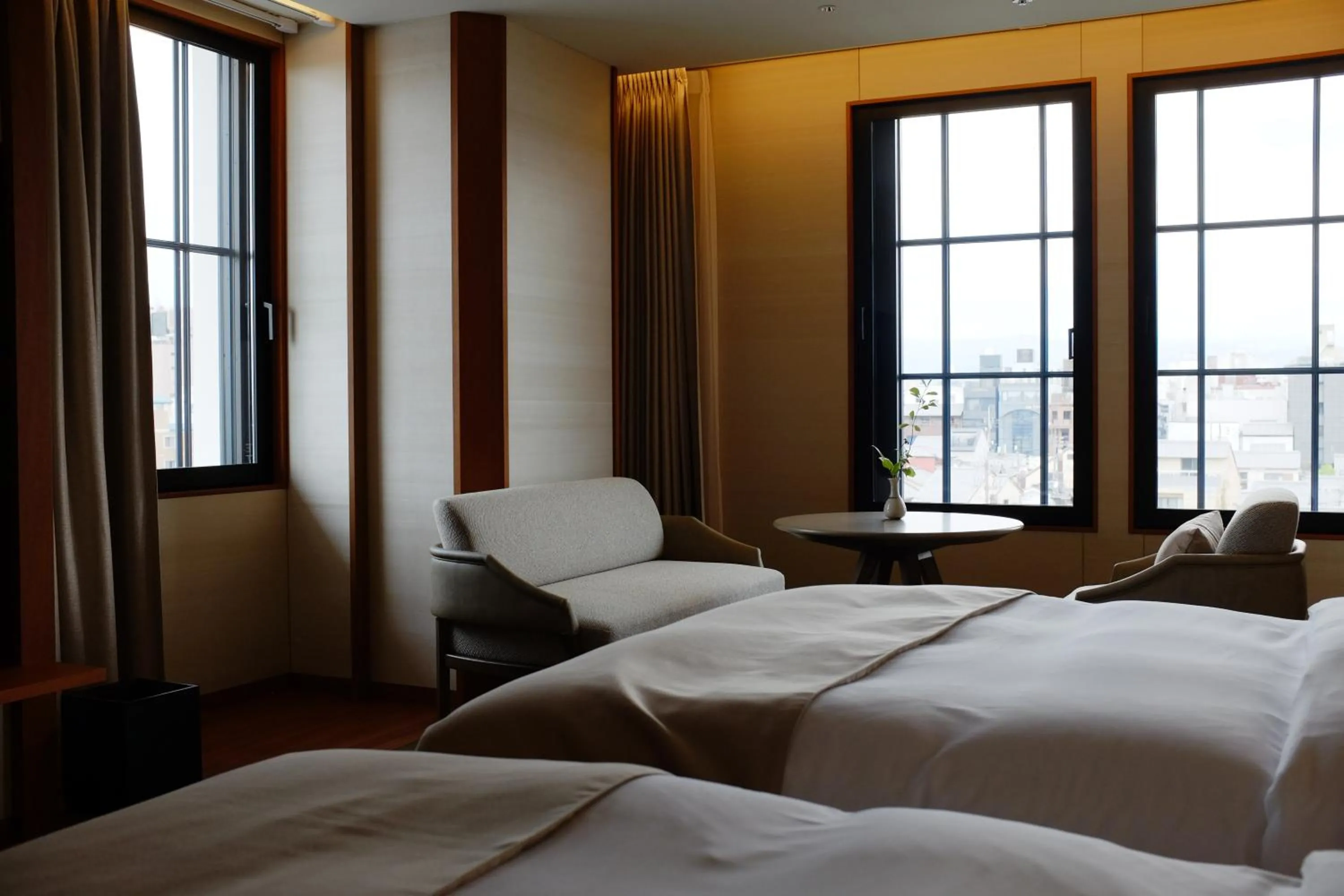 Bed in Imperial Hotel, Kyoto