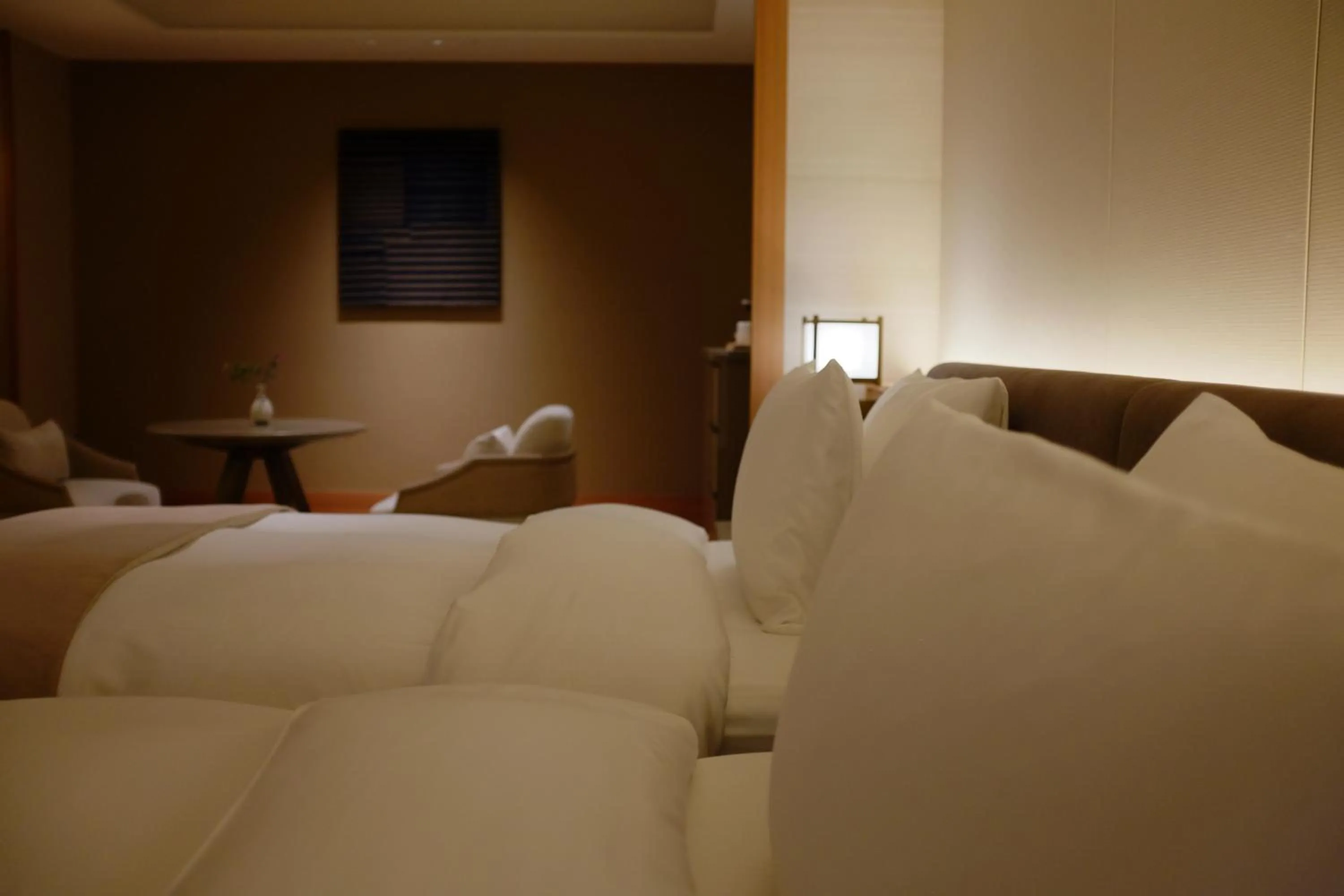 Bed in Imperial Hotel, Kyoto