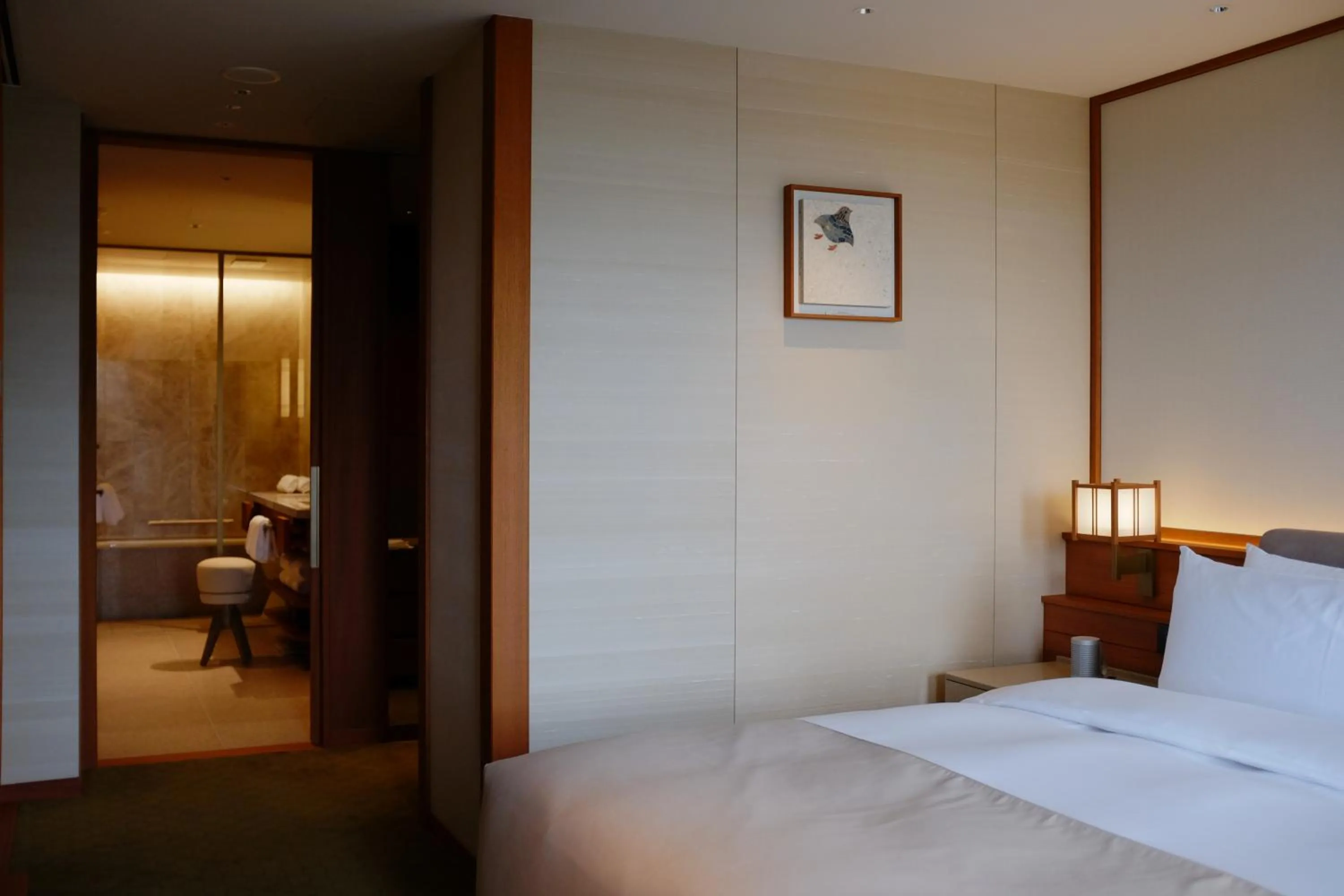 Bed in Imperial Hotel, Kyoto