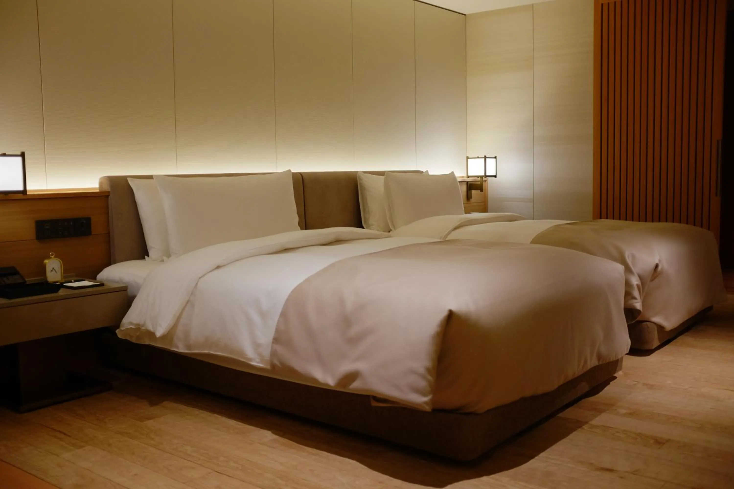 Bed in Imperial Hotel, Kyoto