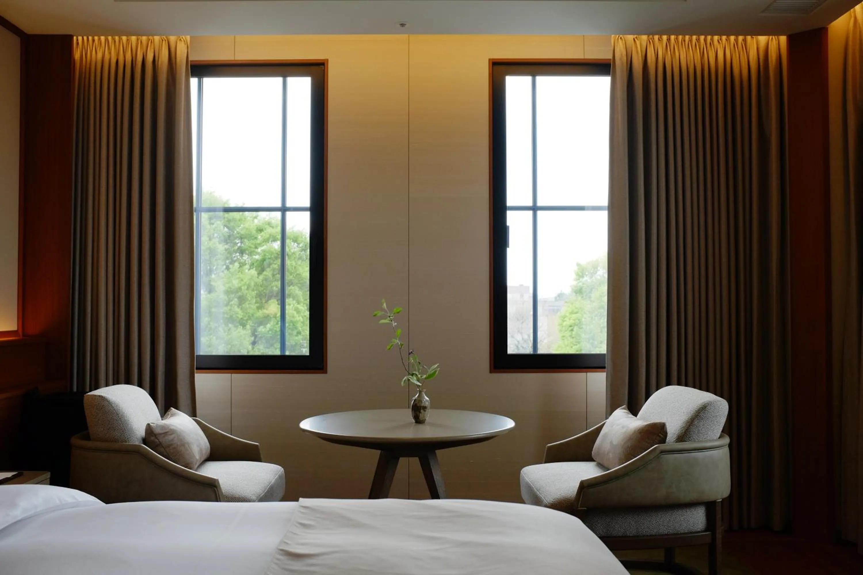 Bed in Imperial Hotel, Kyoto