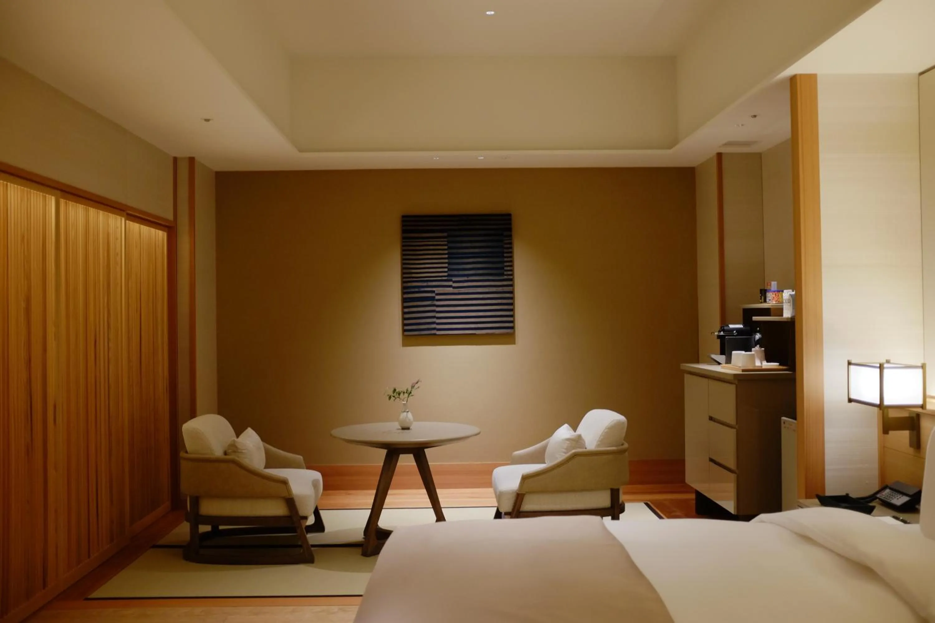 Bed in Imperial Hotel, Kyoto