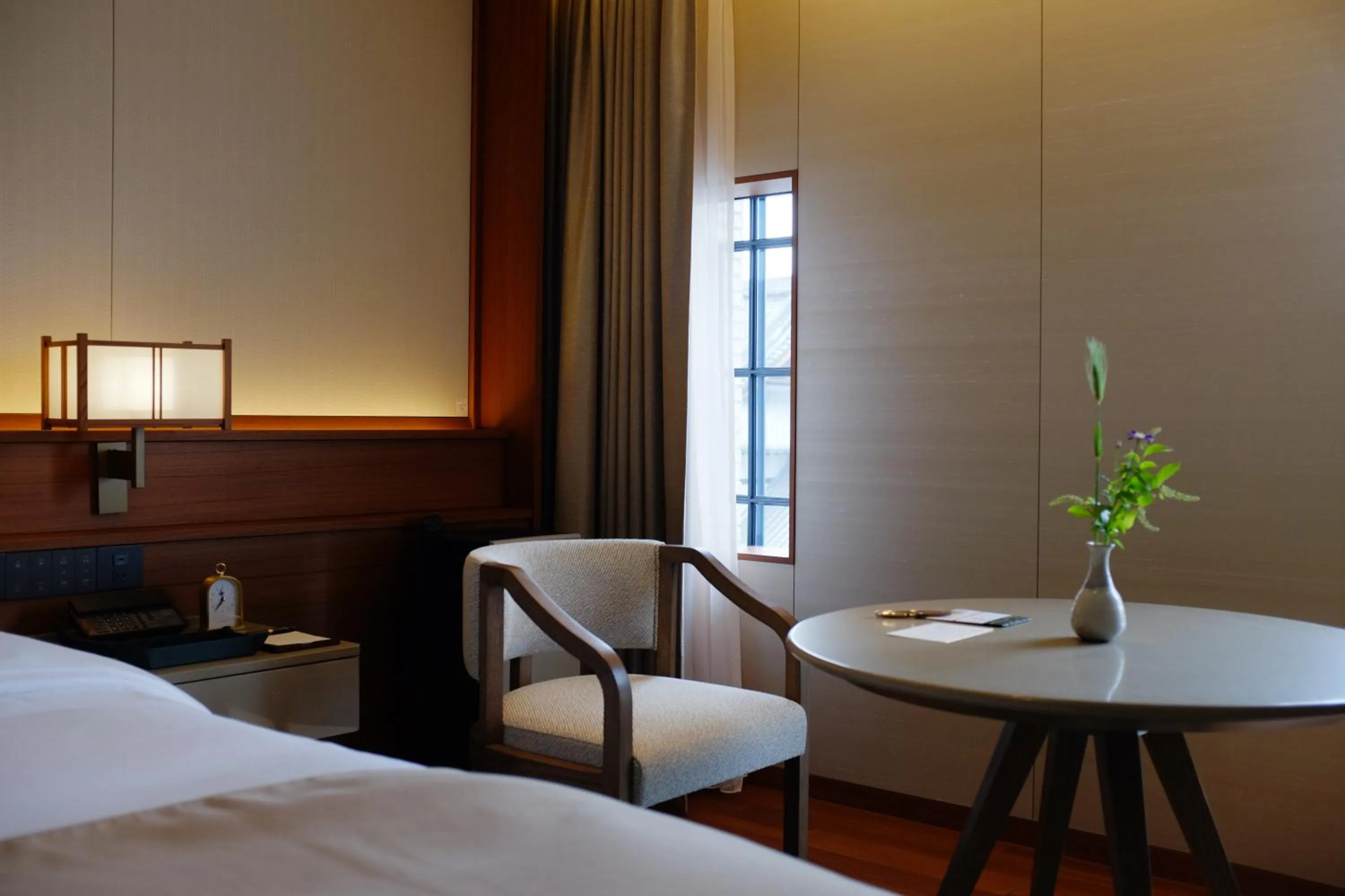 Bed in Imperial Hotel, Kyoto