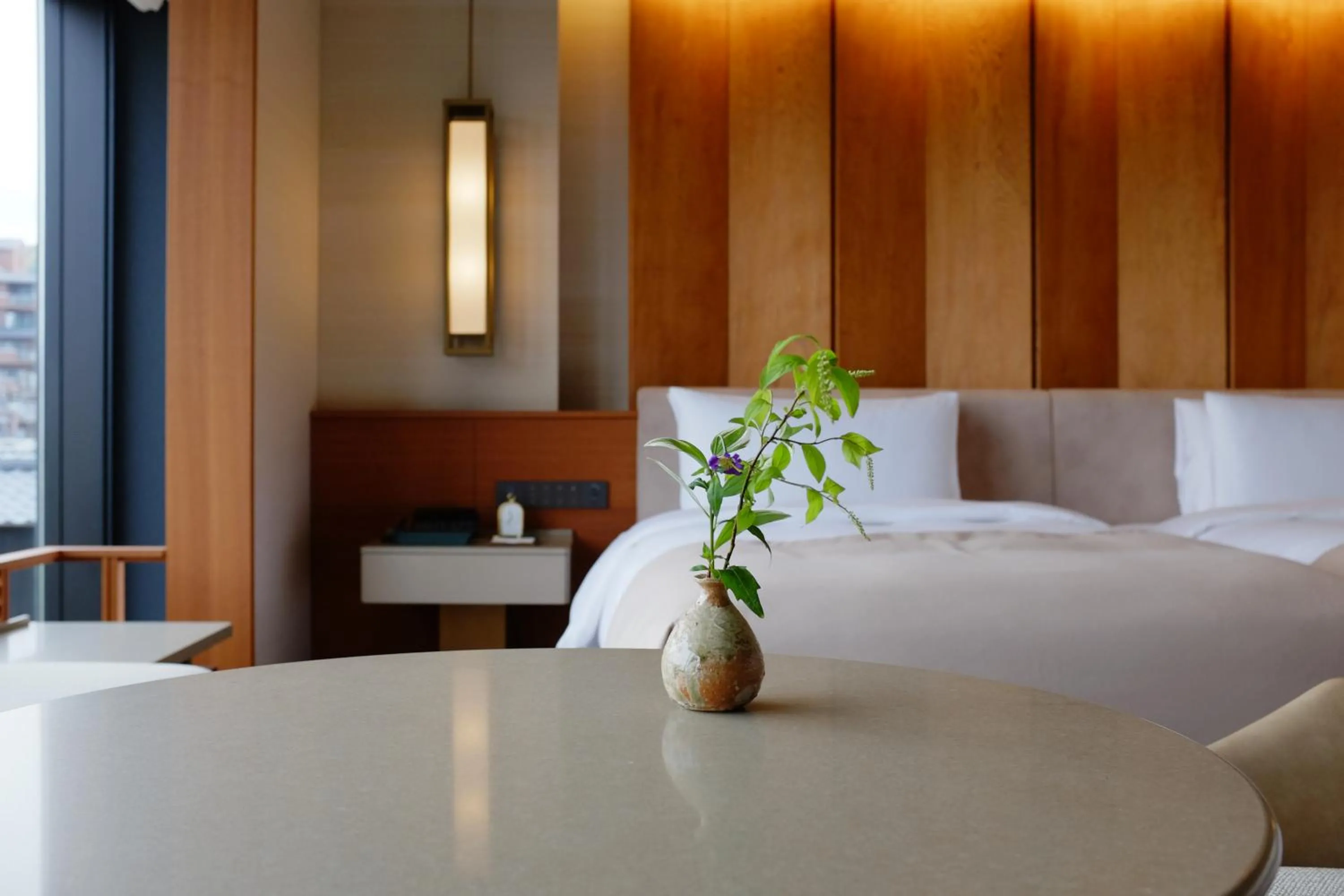 Bed in Imperial Hotel, Kyoto