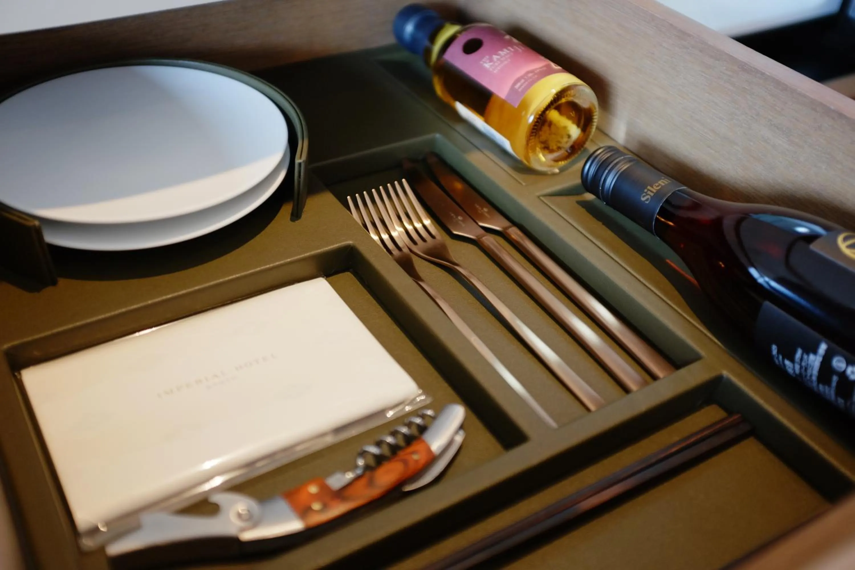 Food and drinks in Imperial Hotel, Kyoto