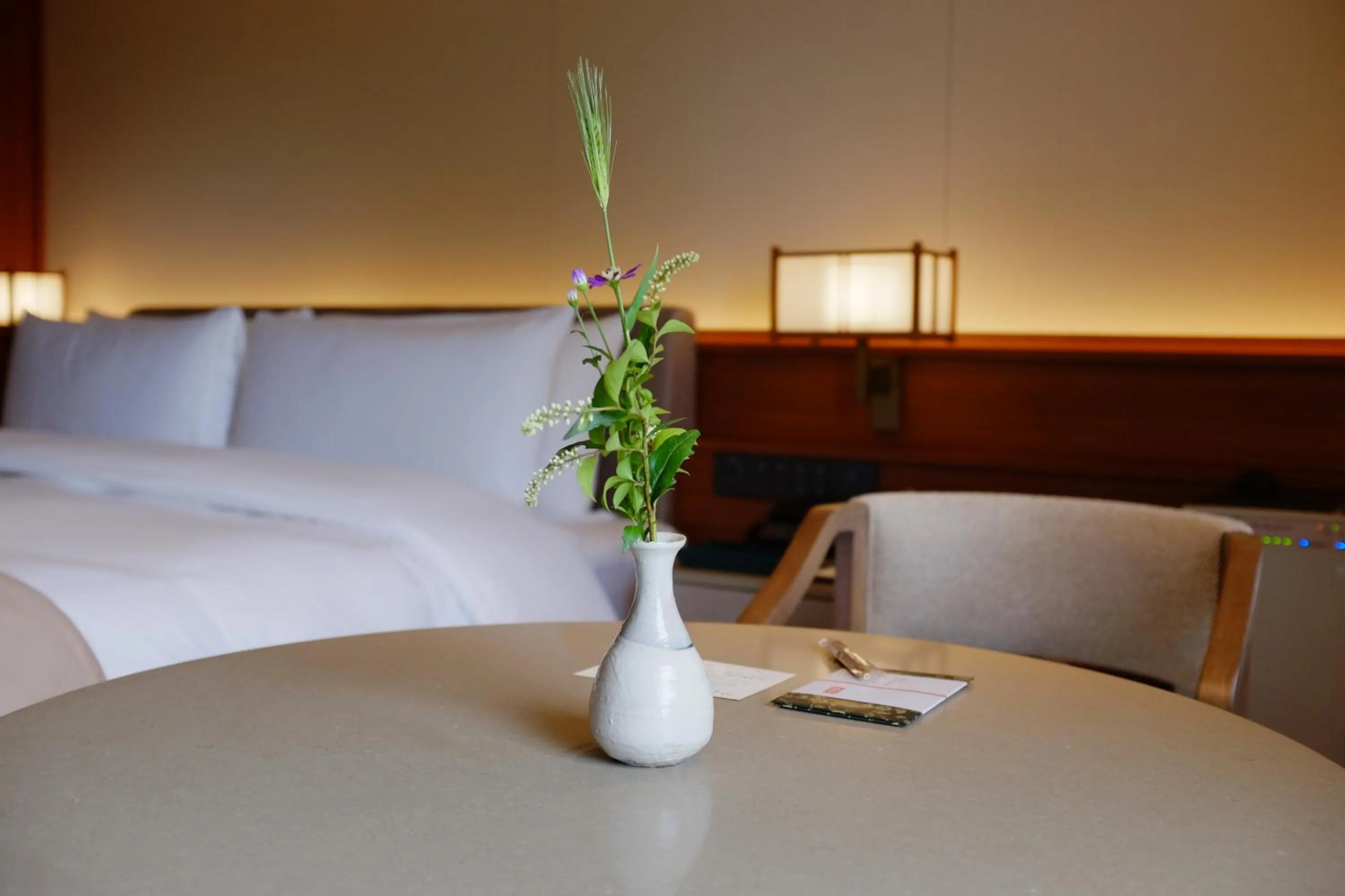 Bed in Imperial Hotel, Kyoto