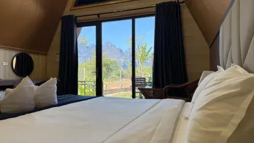 Double Room with Mountain View in Nature Resort Vangvieng Double Room with Mountain View in Nature Resort Vangvieng