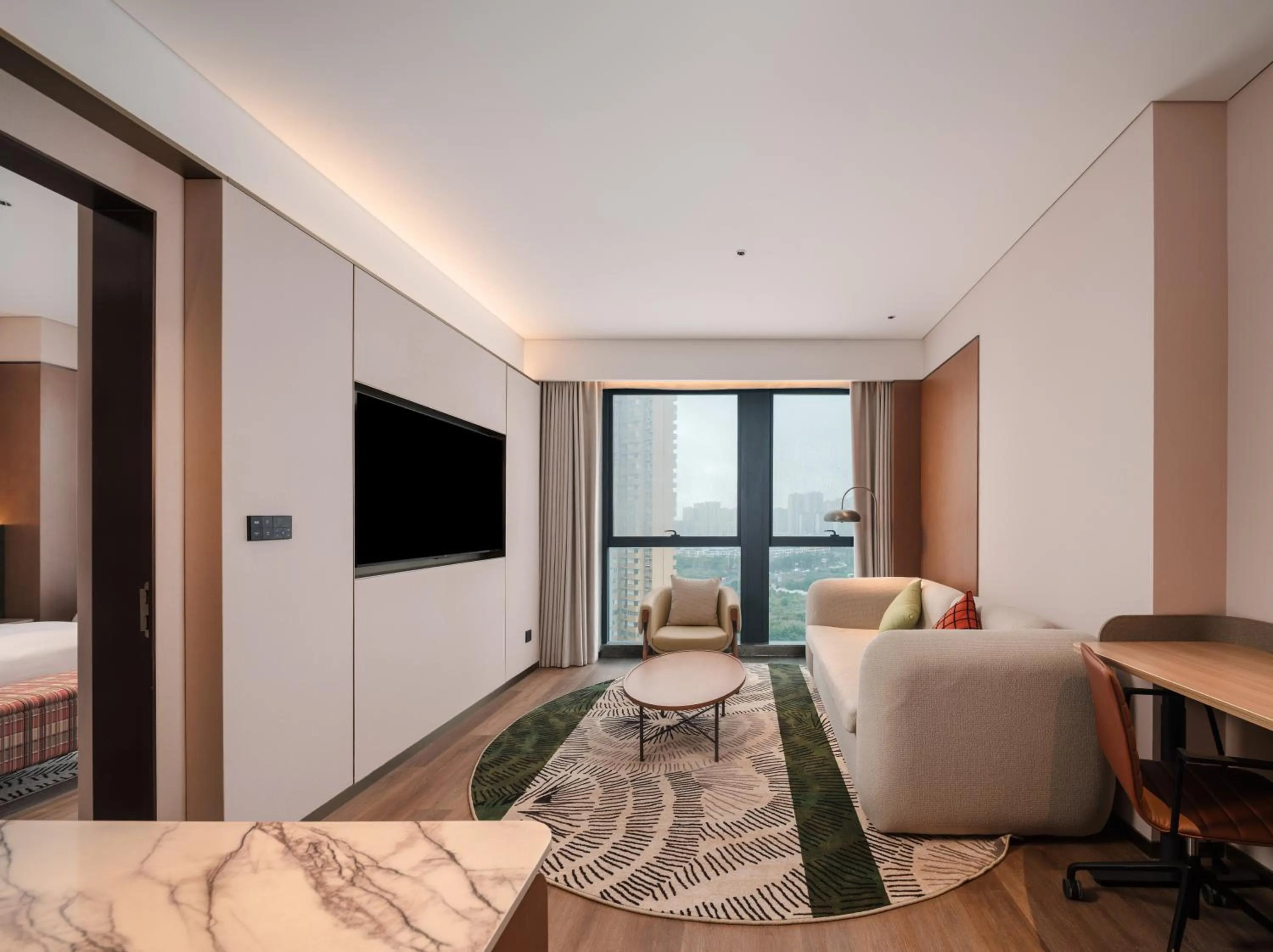 Bed in Hilton Garden Inn Chengdu East Railway Station