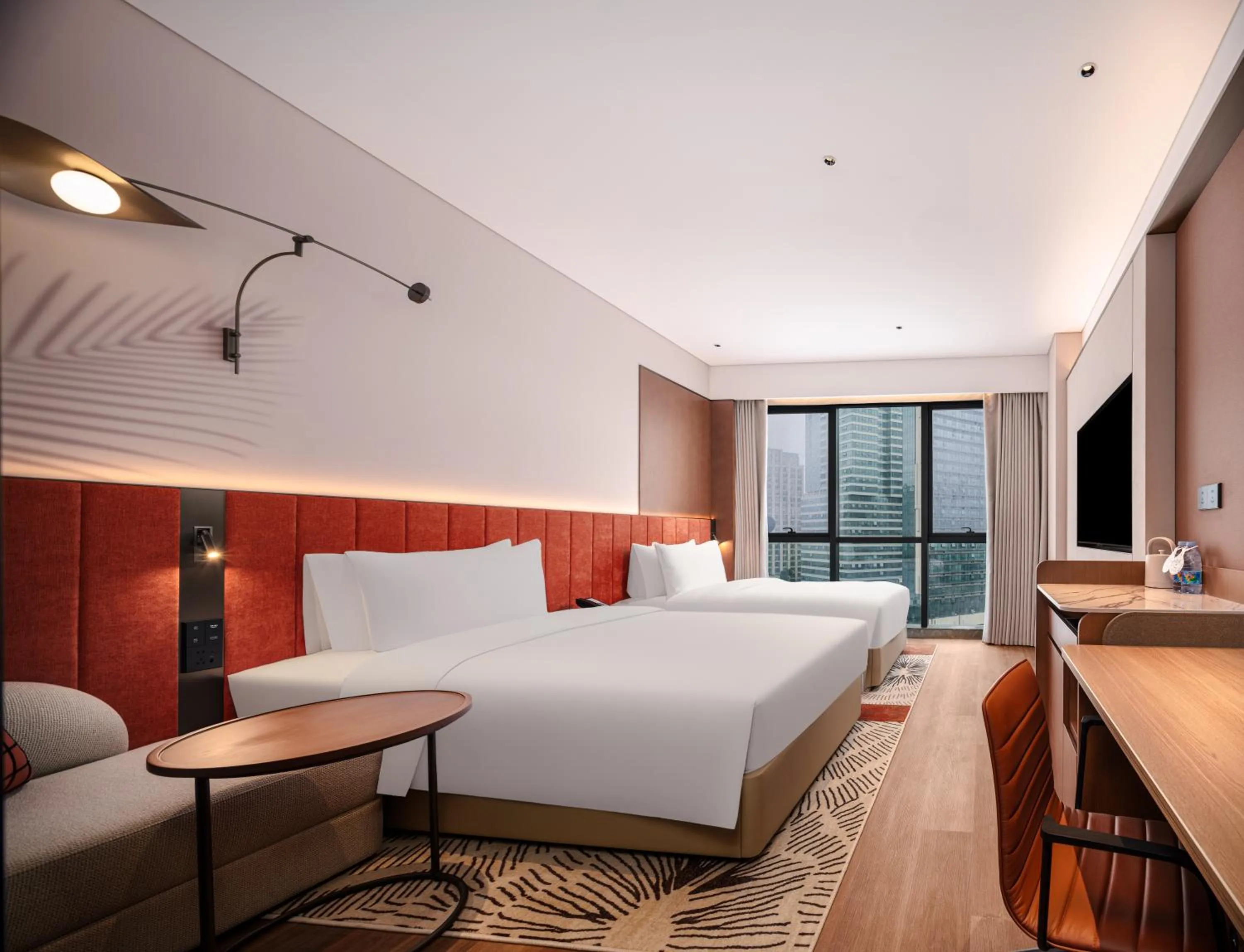 Bed in Hilton Garden Inn Chengdu East Railway Station