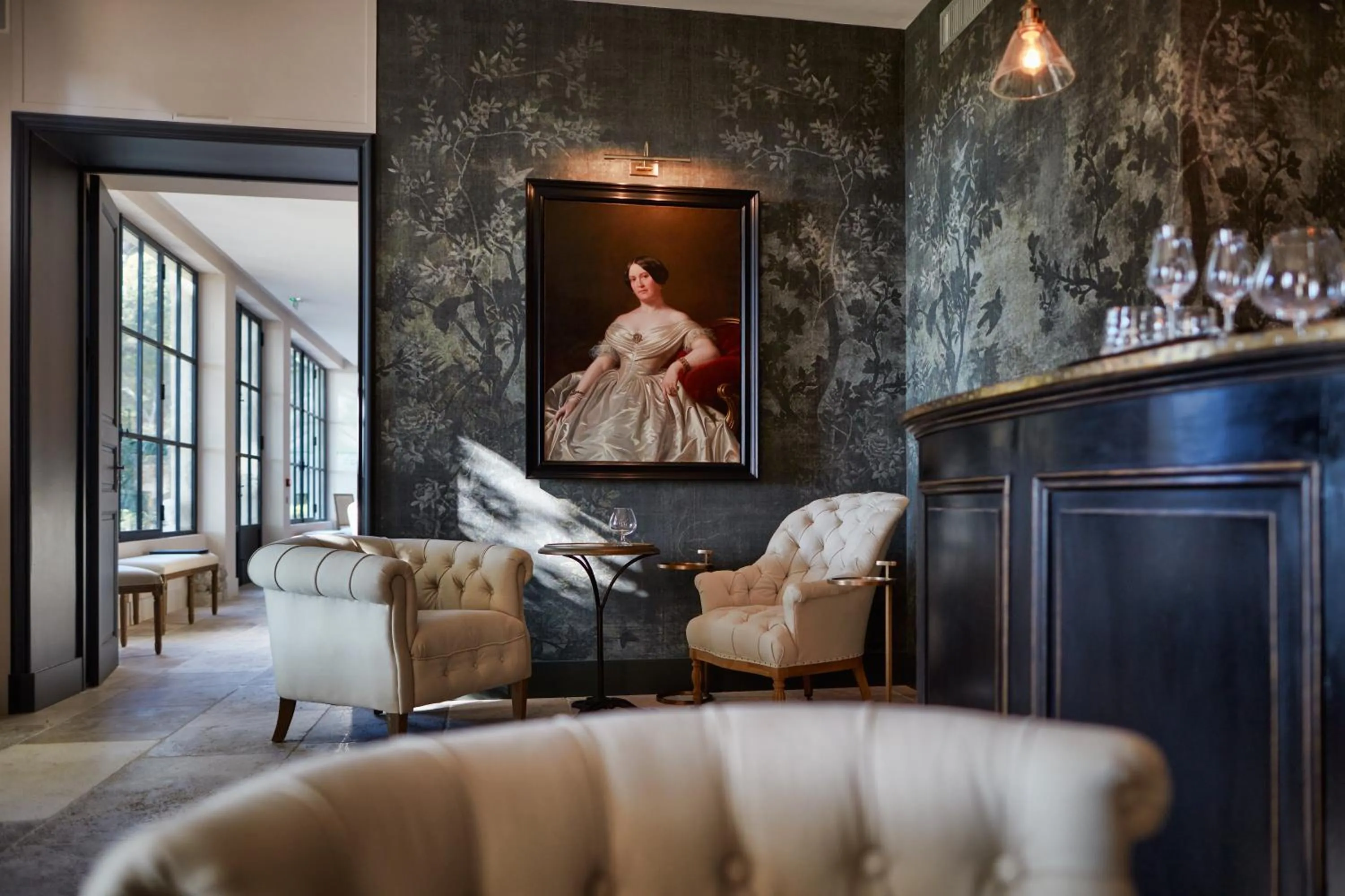 Lounge or bar, Bed in Domaine de Fontenille