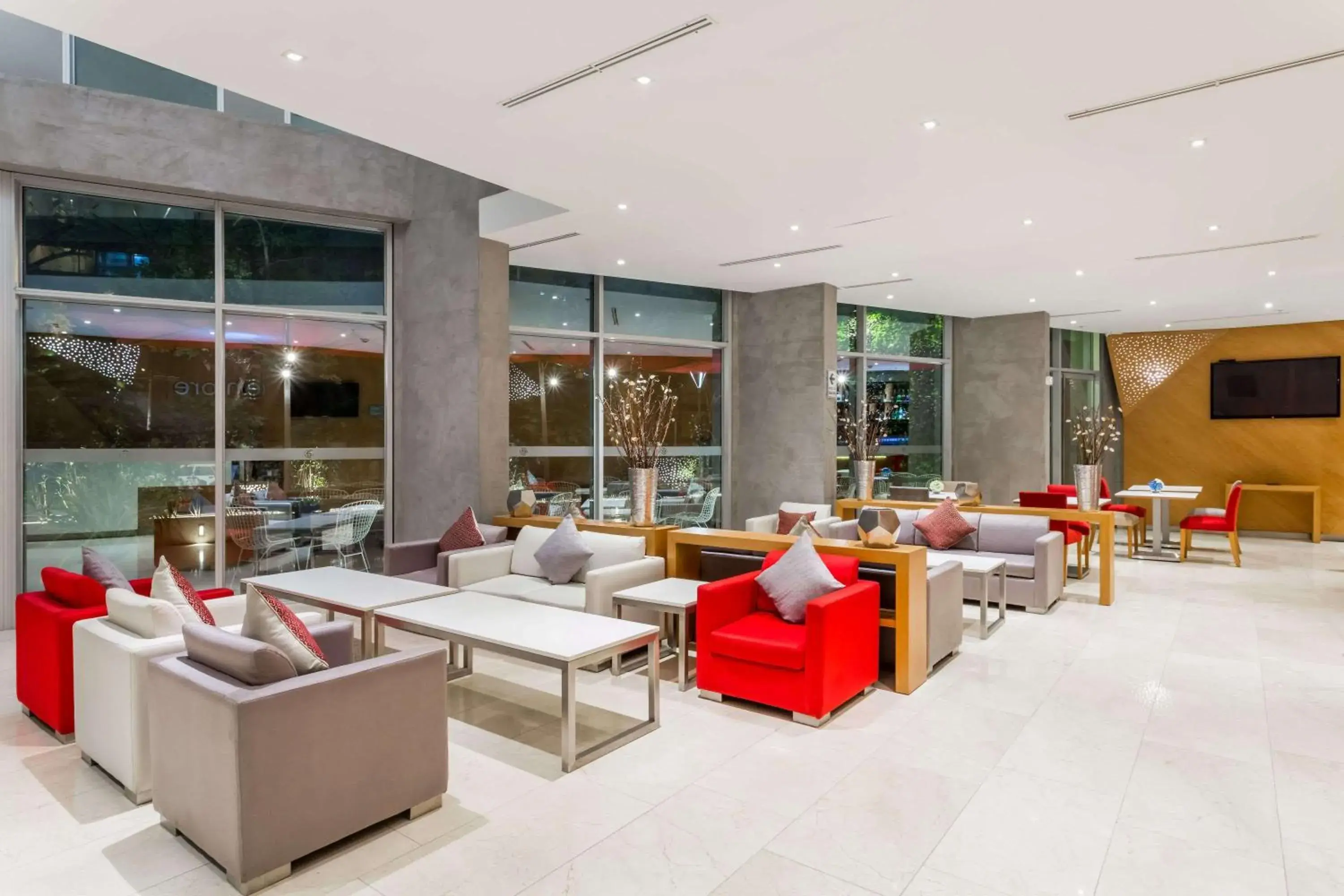 Lobby or reception in Ramada Encore by Wyndham Lima San Isidro Lobby or reception in Ramada Encore by Wyndham Lima San Isidro