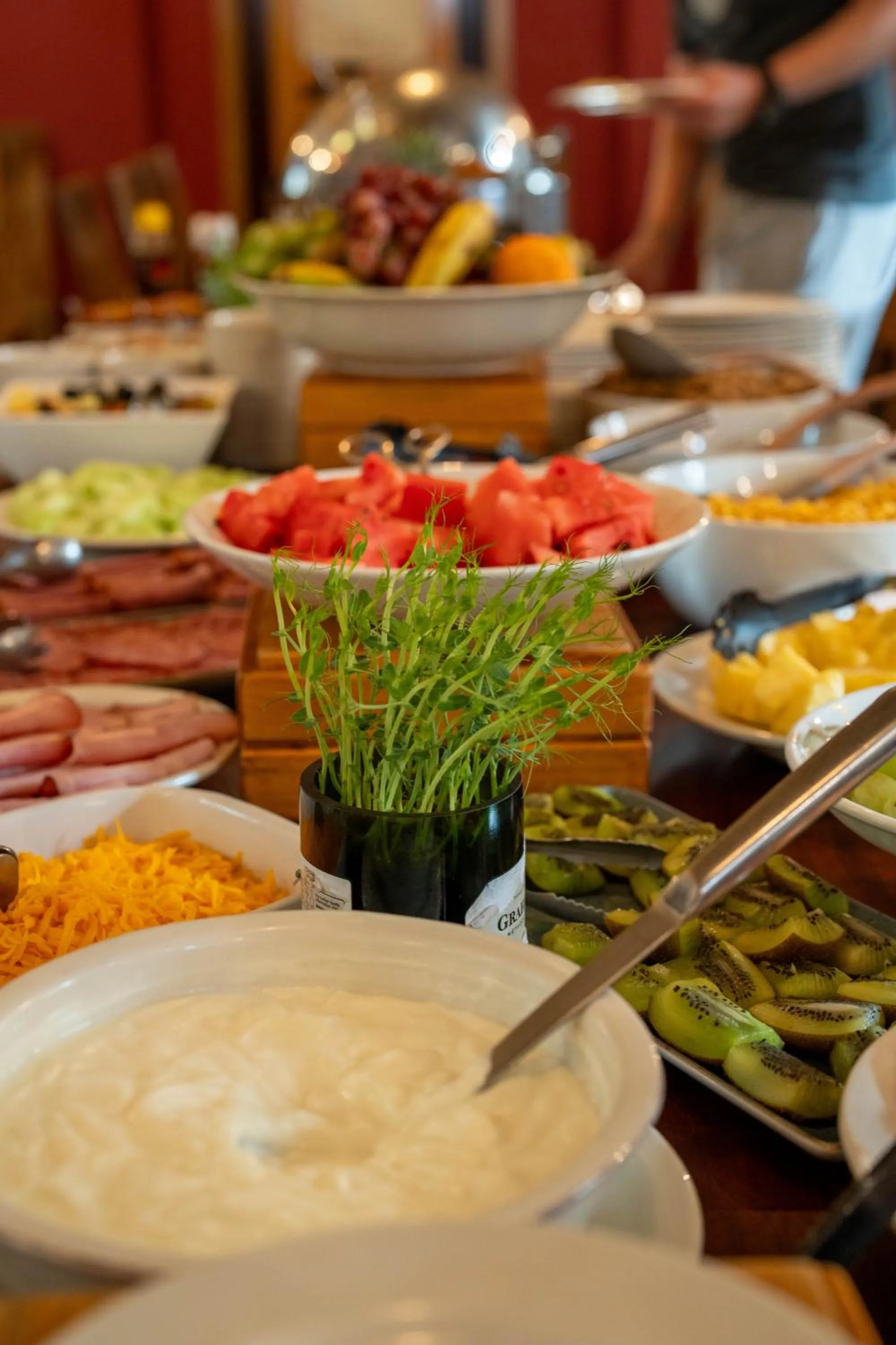 Buffet breakfast in The Stellenbosch Hotel