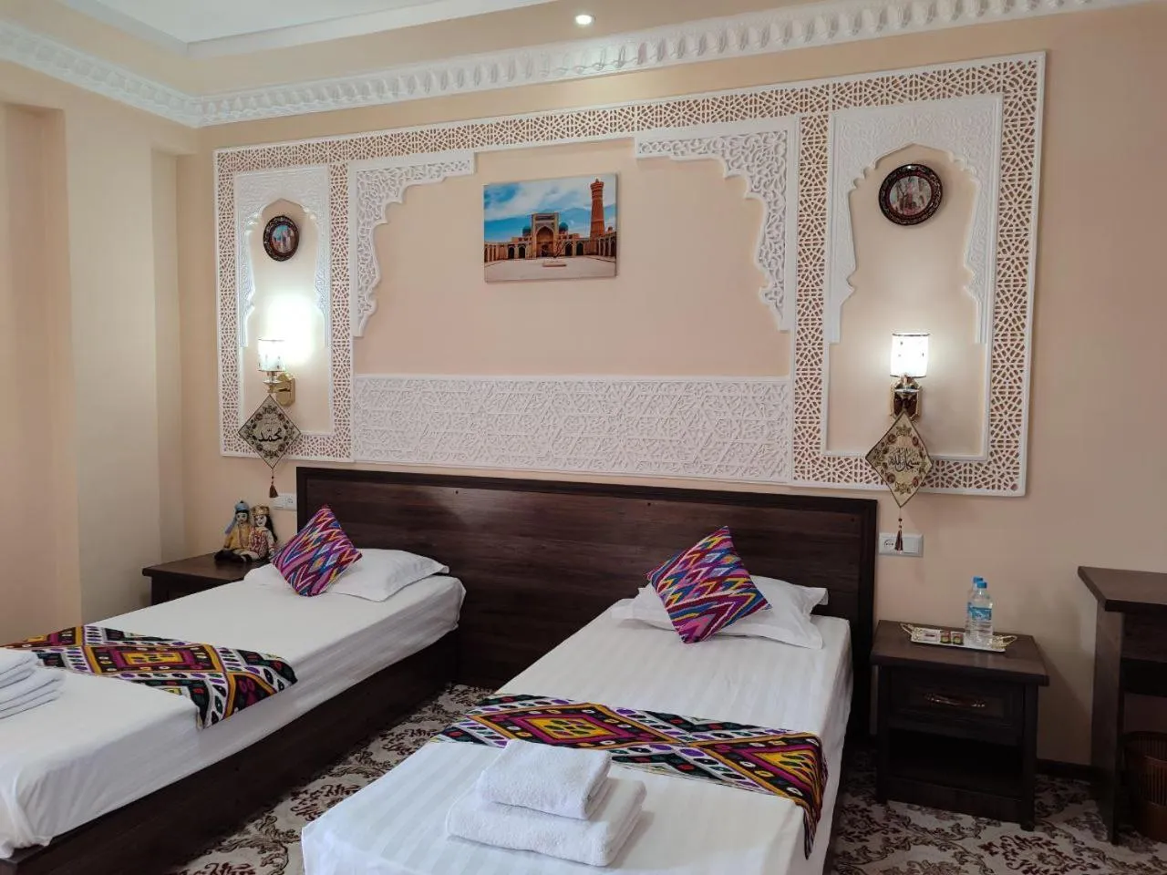 Bed in Hotel Shams