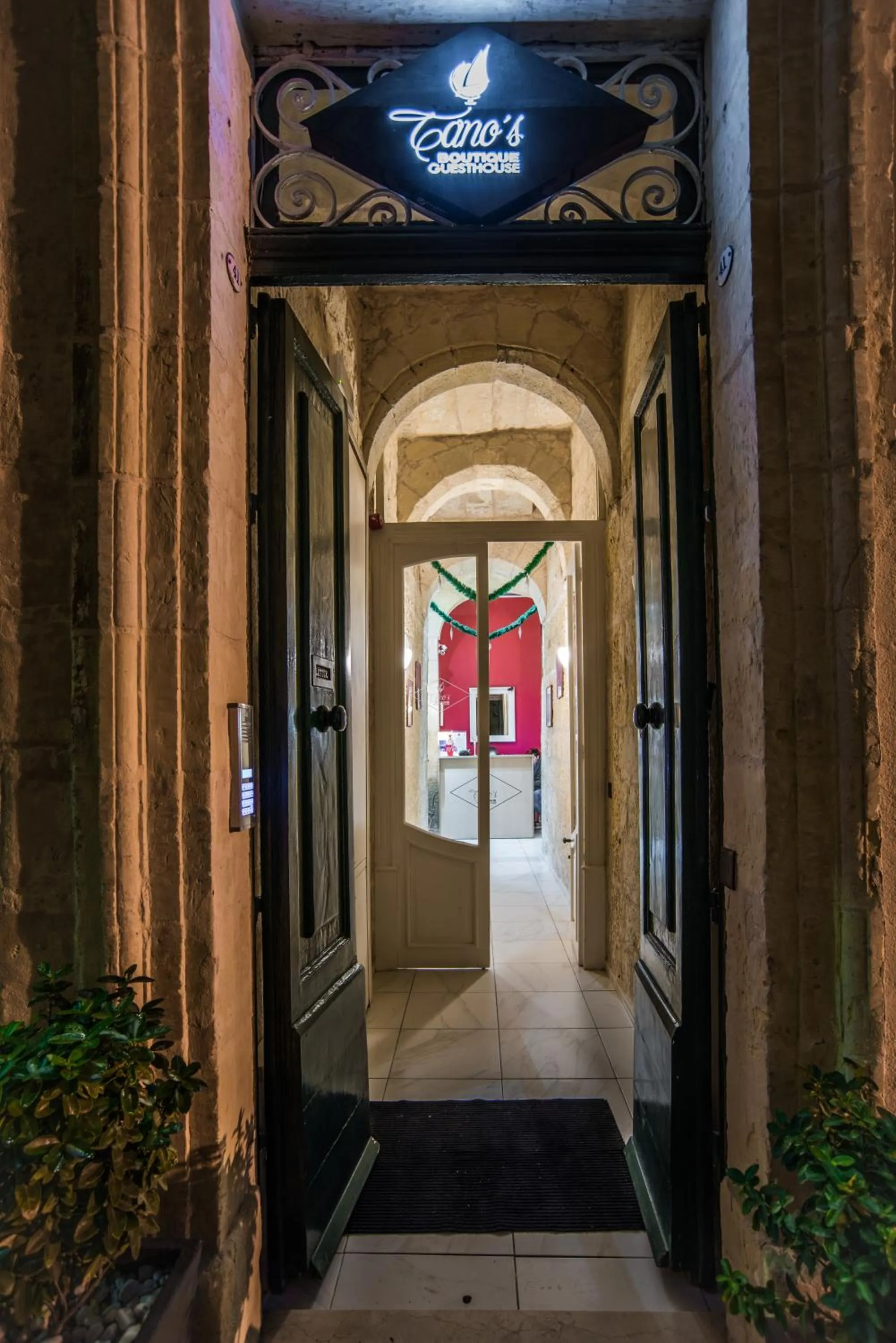 Facade/entrance in Tano's Boutique Guesthouse