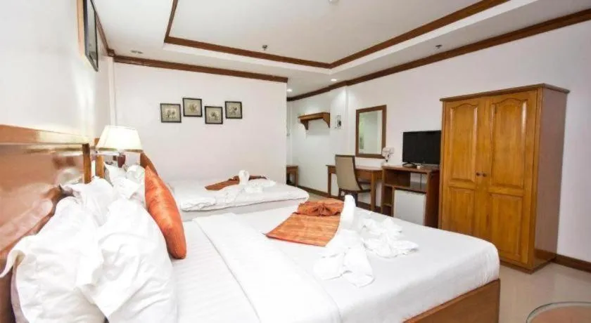 Bed in Grand Boracay Resort