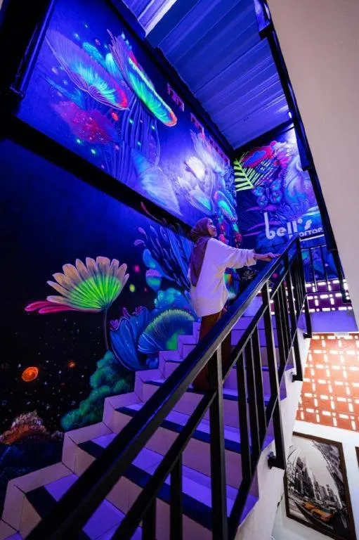 Bed in Bell's Place Hotel