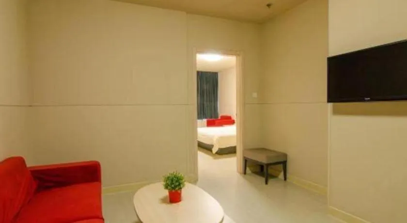 Bed in Jinjiang Inn Baotou Train Station Banch