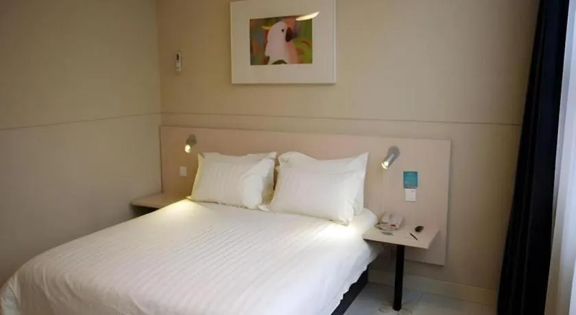 Bed in Jinjiang Inn Baotou Train Station Banch