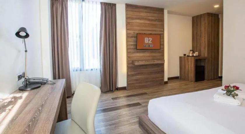 Bed in B2 Bangna Premier Hotel