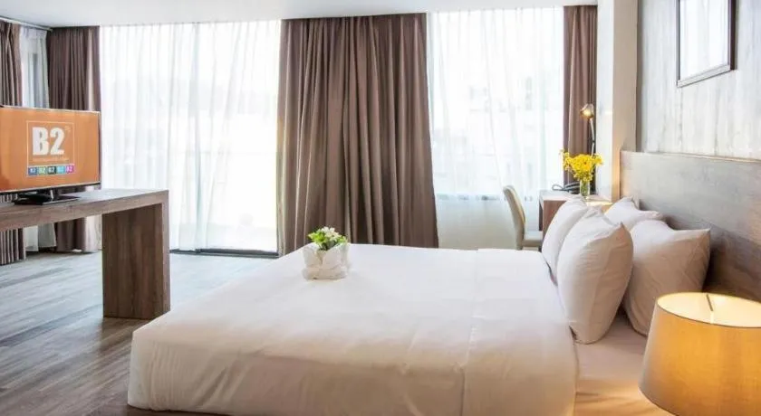 Bed in B2 Bangna Premier Hotel