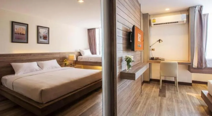 Bed in B2 Bangna Premier Hotel