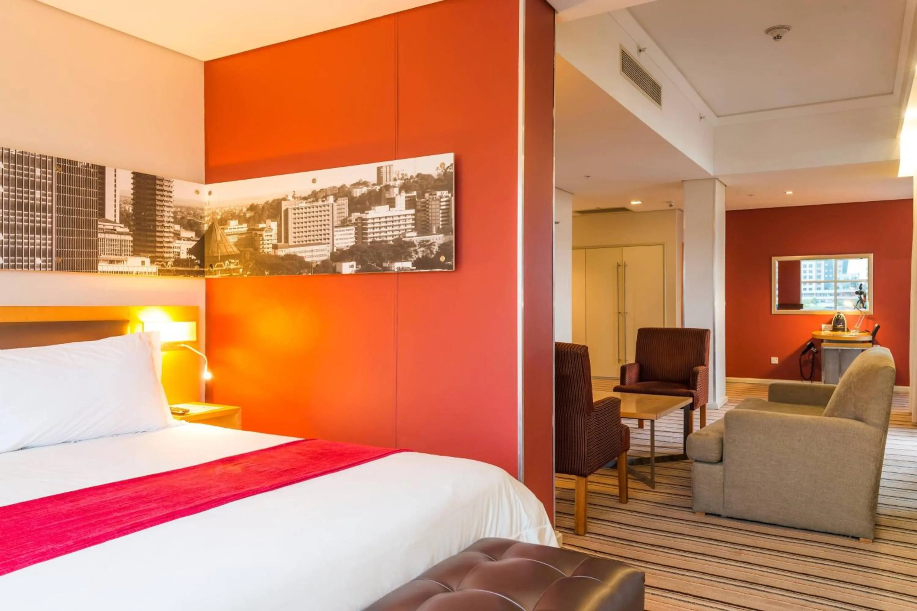 Bedroom, Bed in Protea Hotel by Marriott Gaborone Masa Square