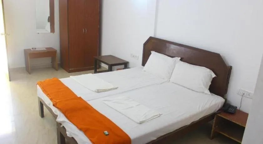 Bed in Poonam Village Resort