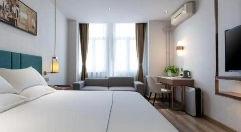 Bed in Jinjiang Inn Tianjin Konggang Branch