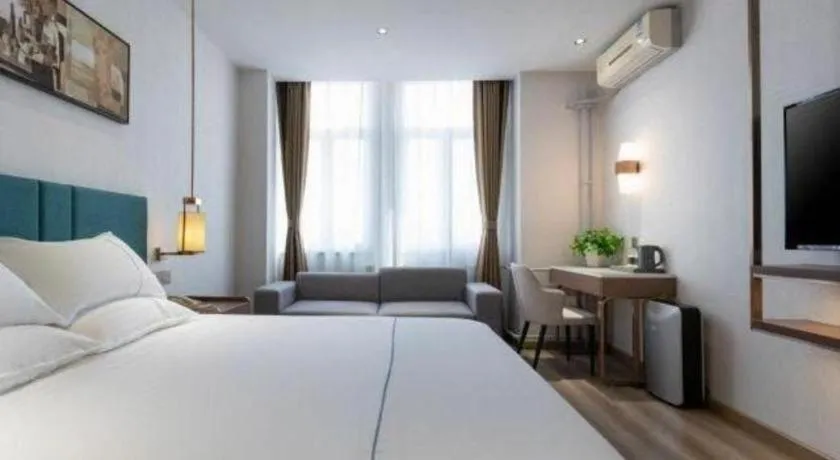 Bed in Jinjiang Inn Tianjin Konggang Branch