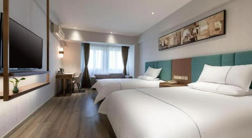 Bed in Jinjiang Inn Tianjin Konggang Branch