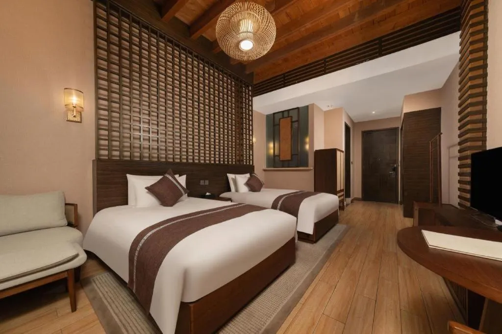 Bed in Xi'an International Innovation Talent Exchange Center Hotel