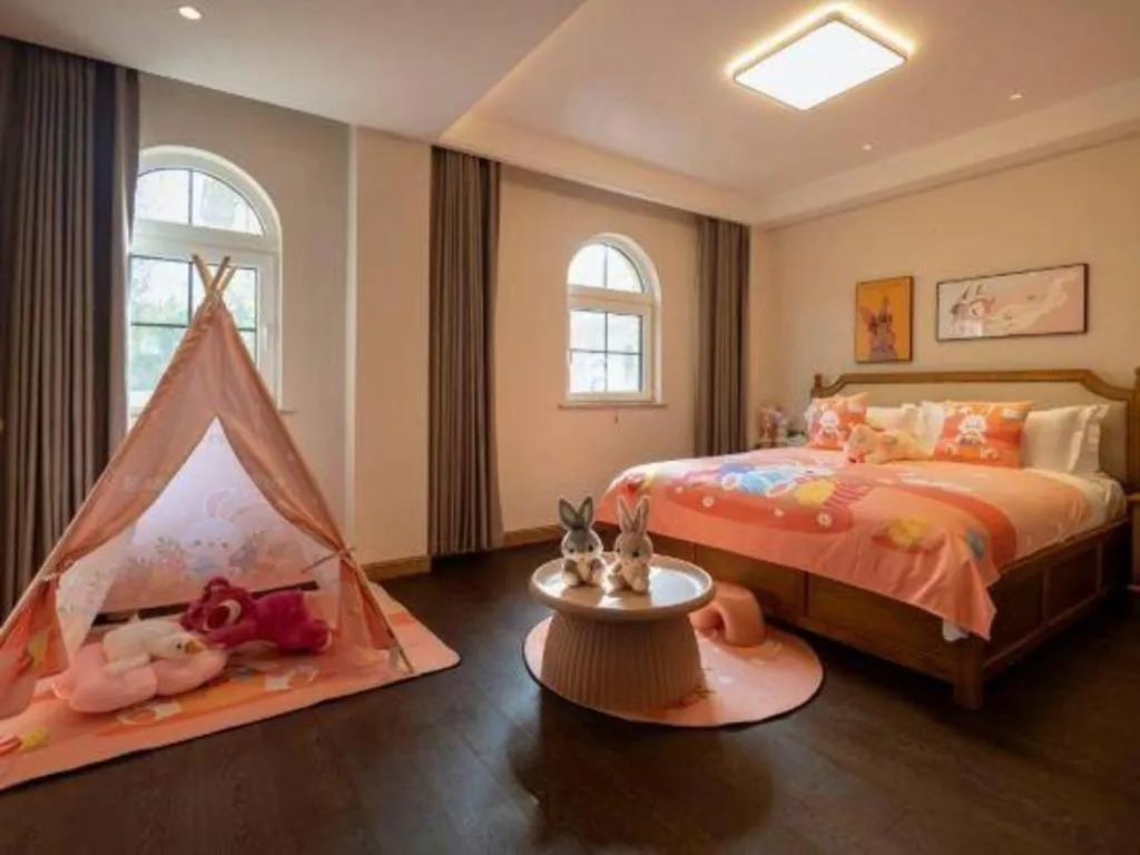 Bed in Xi'an International Innovation Talent Exchange Center Hotel