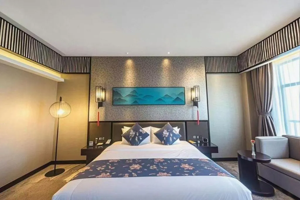 Bed in Xi'an International Innovation Talent Exchange Center Hotel