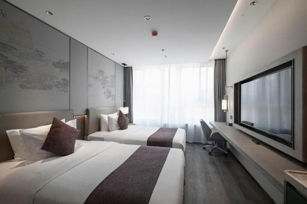 Bed in Xi'an International Innovation Talent Exchange Center Hotel