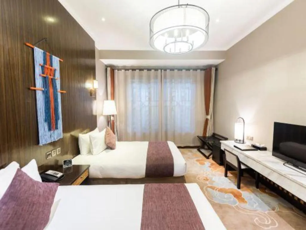 Bed in Xi'an International Innovation Talent Exchange Center Hotel