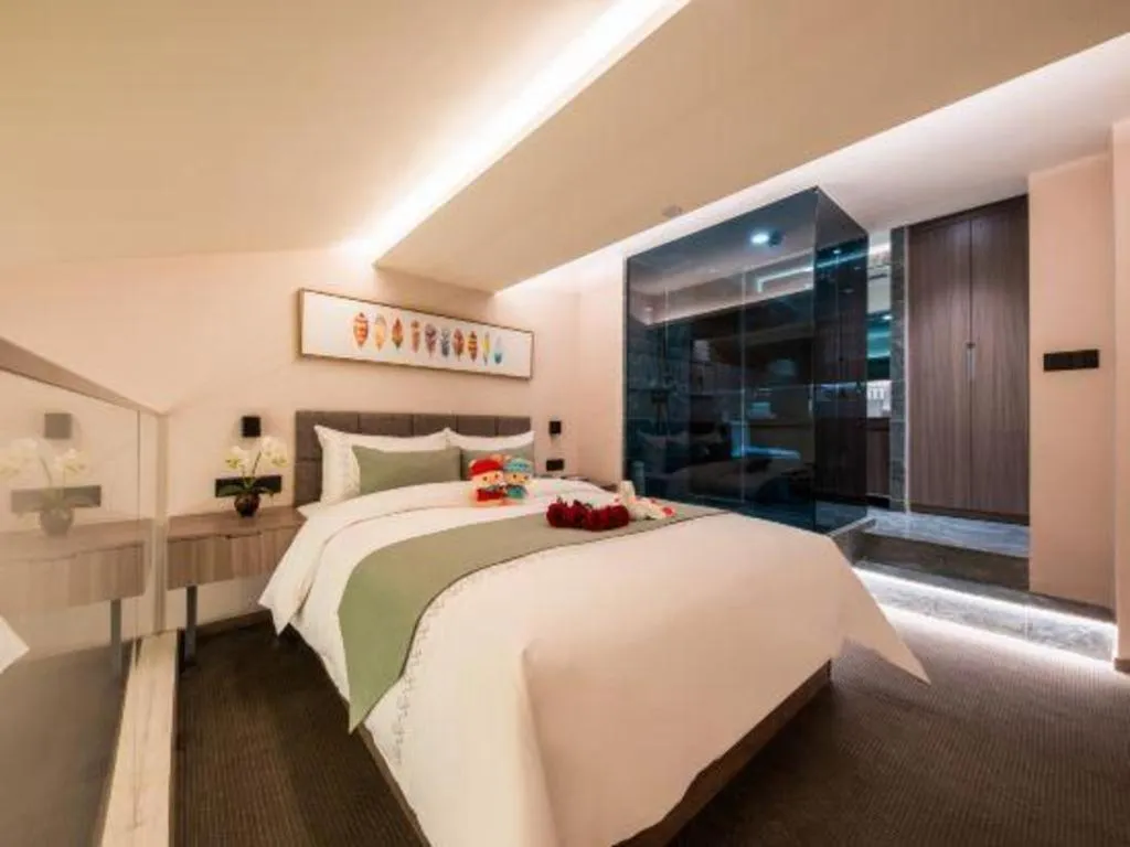 Bed in Xi'an International Innovation Talent Exchange Center Hotel