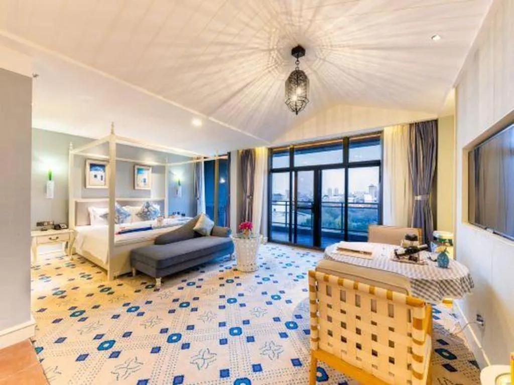 Bed in Xi'an International Innovation Talent Exchange Center Hotel