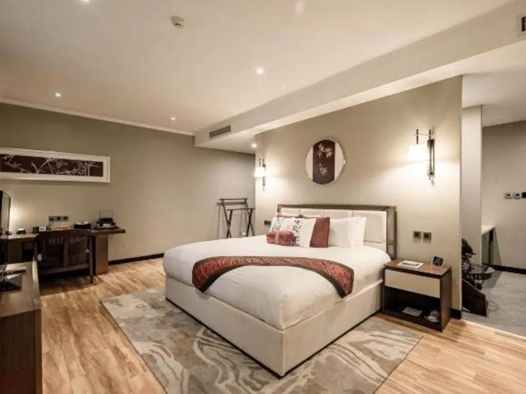 Bed in Xi'an International Innovation Talent Exchange Center Hotel