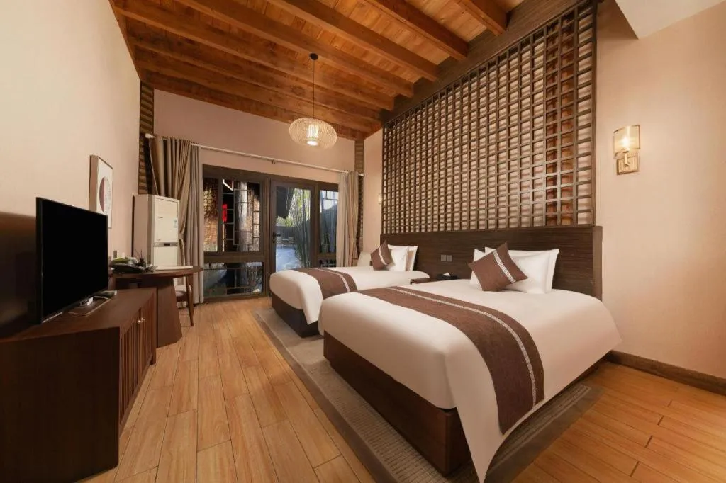 Bed in Xi'an International Innovation Talent Exchange Center Hotel