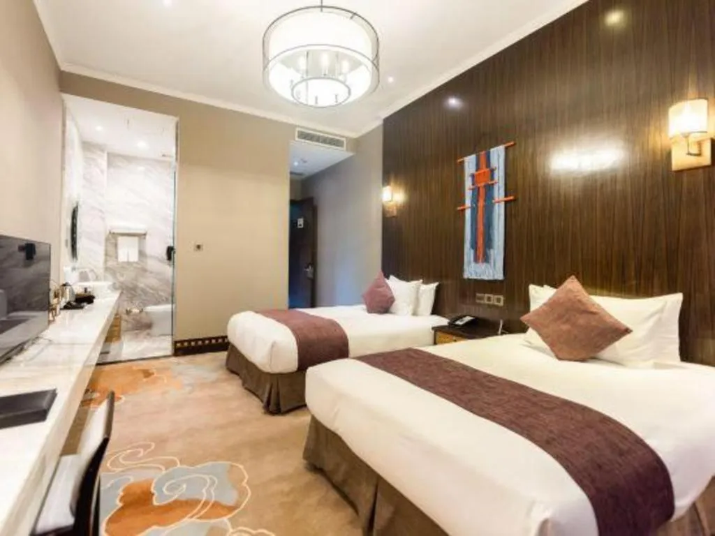 Bed in Xi'an International Innovation Talent Exchange Center Hotel