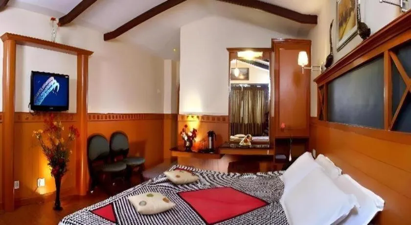 Bed in Hotel Hilltop Towers