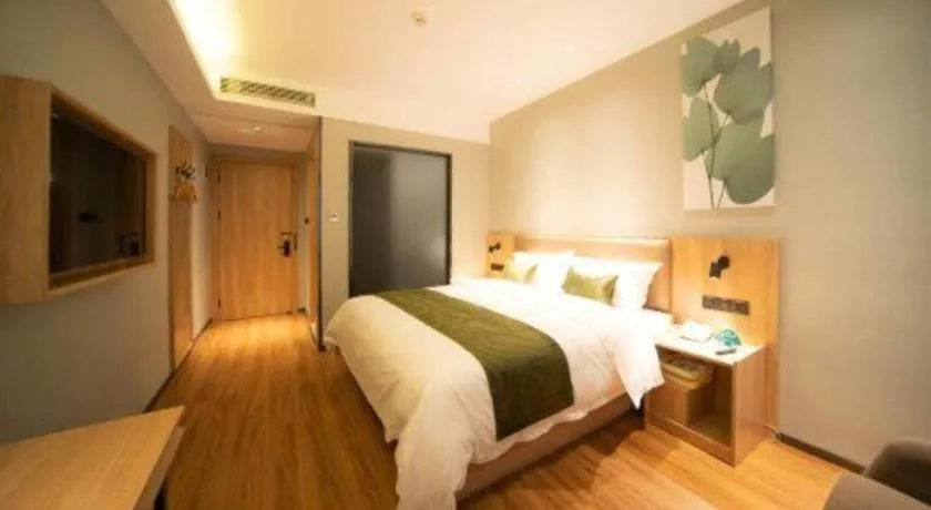 Bed in GreenTree Inn Express Hefei Yaohai Wanda Minghuang Road