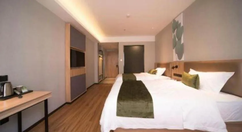 Bed in GreenTree Inn Express Hefei Yaohai Wanda Minghuang Road