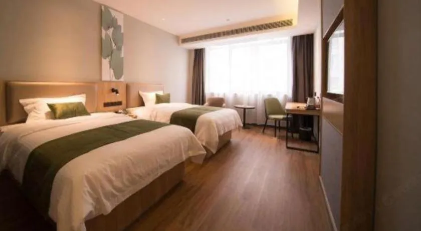 Bed in GreenTree Inn Express Hefei Yaohai Wanda Minghuang Road