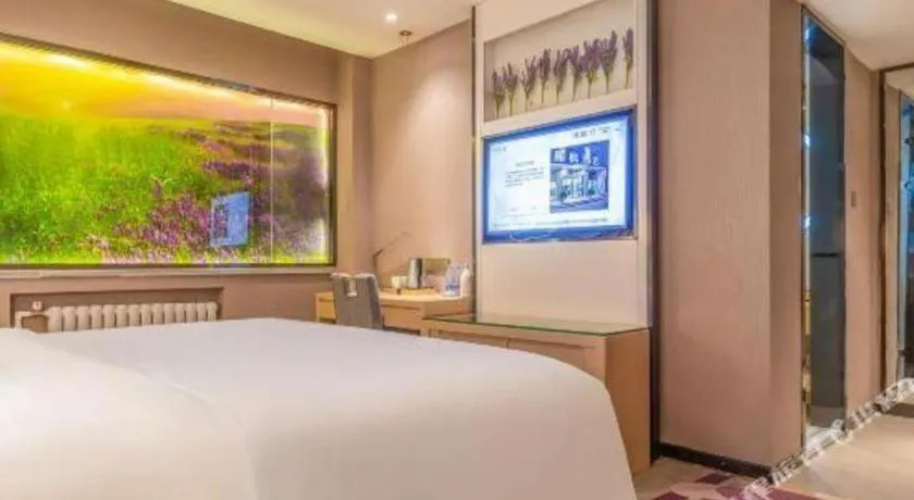 Bed in Lavande Hotel Qingdao North Station Siliu South Road