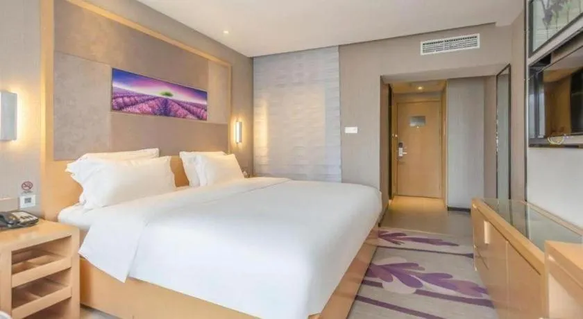 Bed in Lavande Hotel Qingdao North Station Siliu South Road